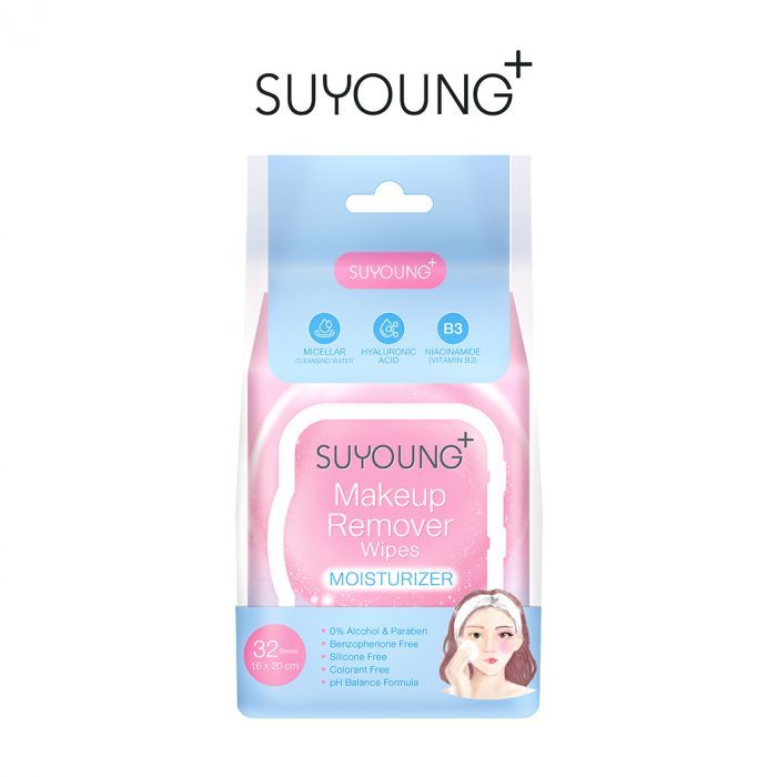 ทิชชู่เช็ดเครื่องสำอาง (Moisturizer) 32 แผ่น SUYOUNG+