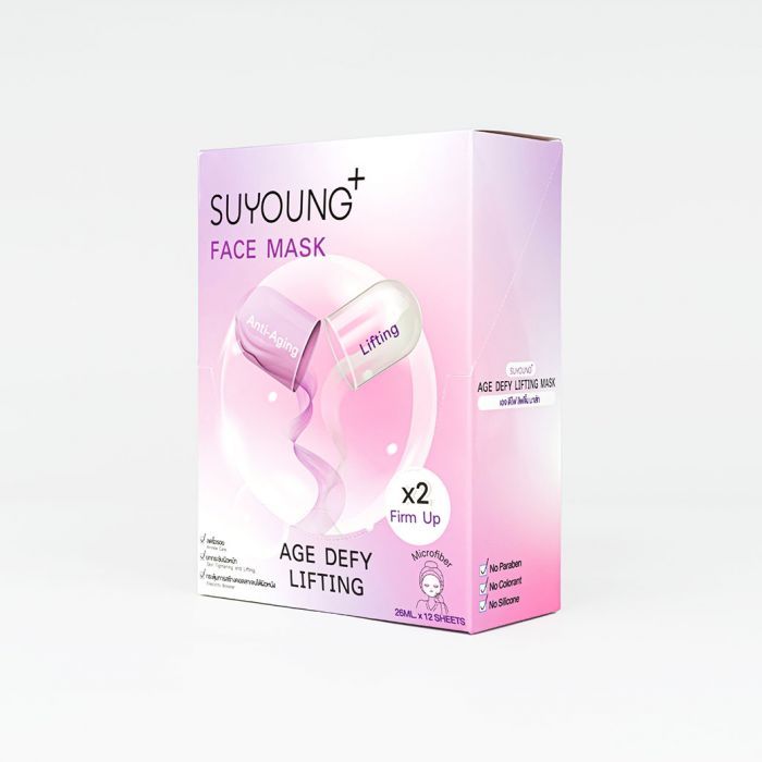 แผ่นมาส์กหน้า (Age Defy Lifting)  Suyoung+ (12แผ่น/กล่อง)