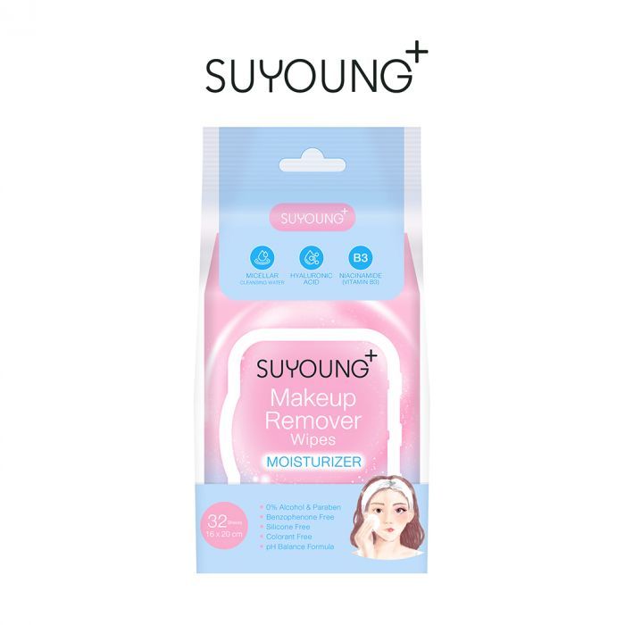 ทิชชู่เช็ดเครื่องสำอาง (Moisturizer) 32 แผ่น SUYOUNG+