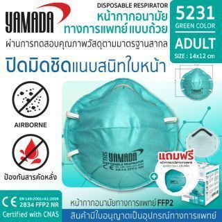 หน้ากากอนามัยทางการแพทย์ รุ่น 5231 (20ชิ้น/กล่อง)
