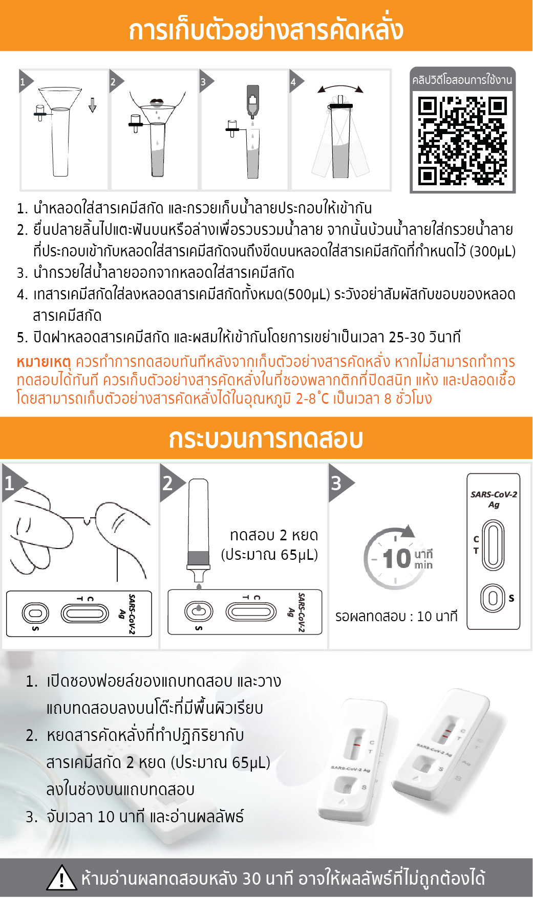 ชุดตรวจโควิดแบบน้ำลาย