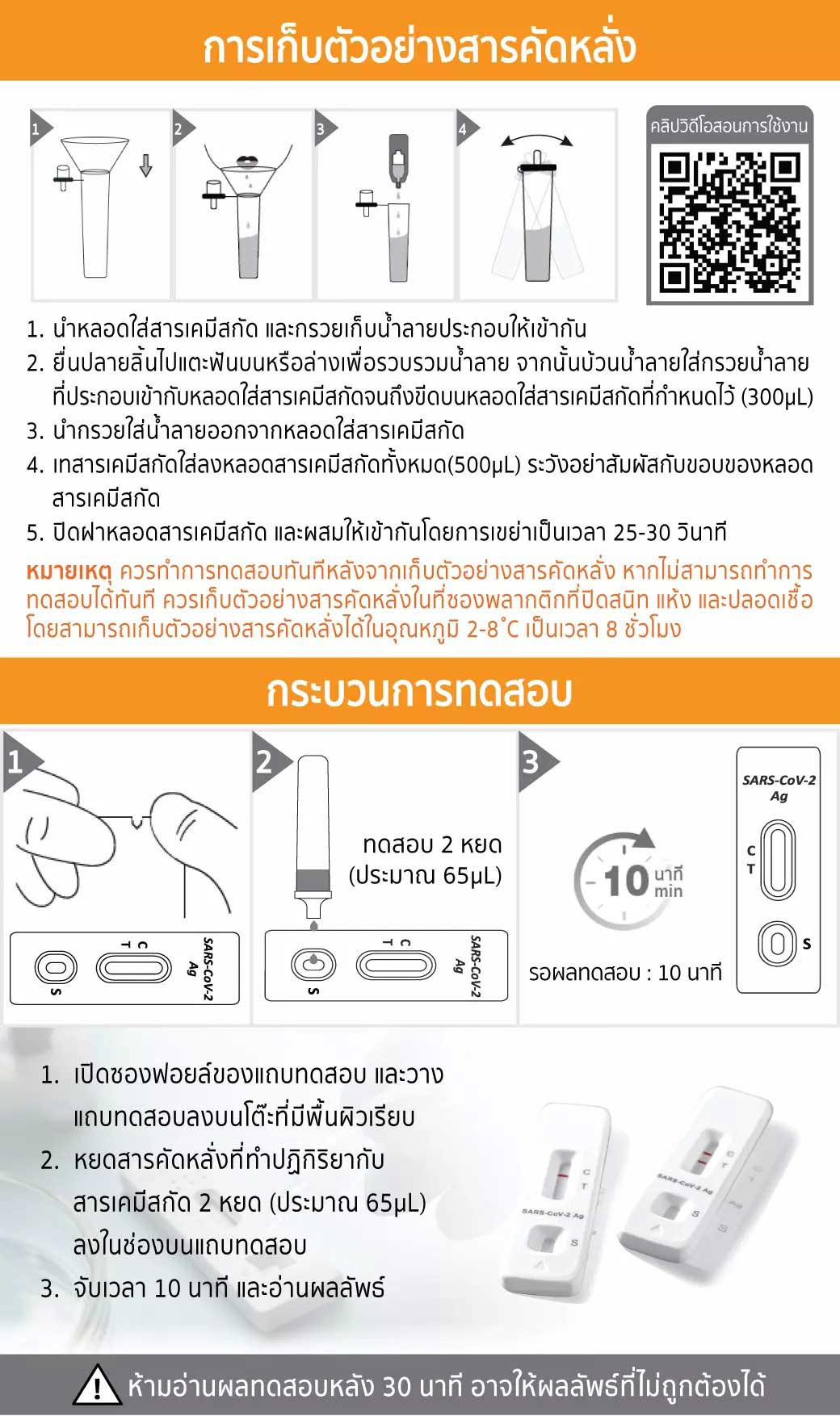 ชุดตรวจ ATK ชนิดน้ำลาย