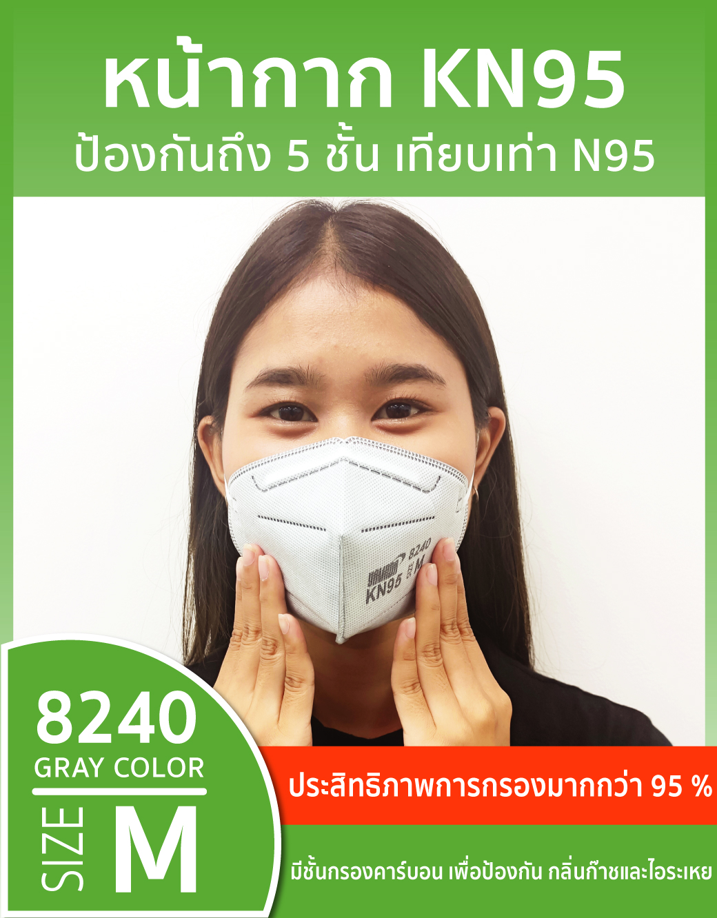 หน้ากากคาร์บอน PM 2.5