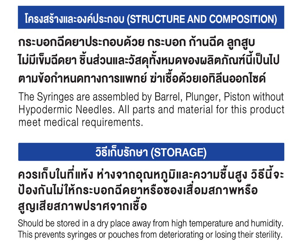 กระบอกฉีดยา 20 มิล